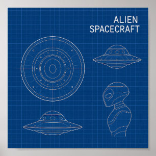Poster Descodificar Pos Blueprint do Espaçamento Desconhe