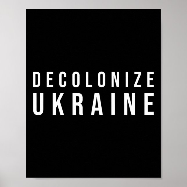 Poster Descolonizar a Ucrânia  (Frente)