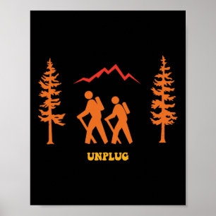 Poster Desconecte Viagem Natureza Aventura ao Ar Livre Vi