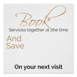 Pôster Desconto personalizável para vários serviços