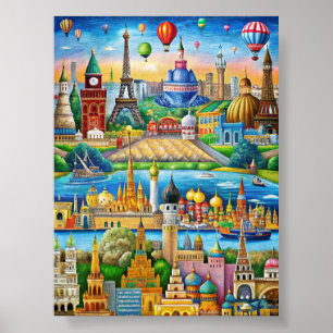 Poster Descubra a beleza da diversidade cultural