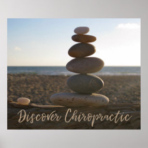 Pôster Descubra as Rocks Equilibradas Chiropracáticas