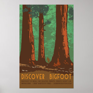 Poster Descubra o Pé-Grande em Sequoia