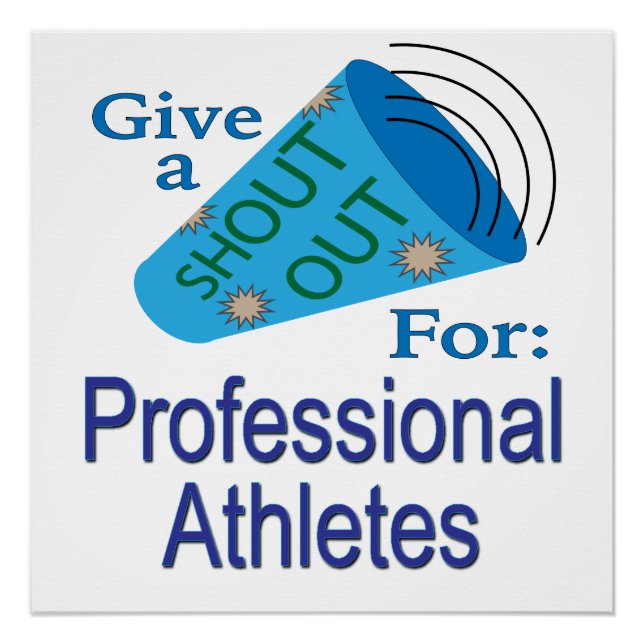 Pôster Descubra os atletas profissionais (Frente)