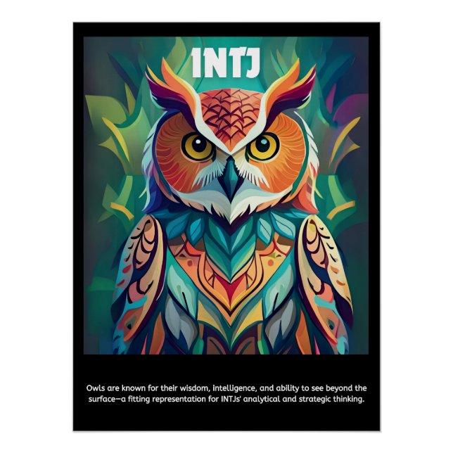 Pôster Descubra seu interior: Poster INTJ (Frente)