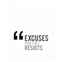 desculpas não trazem resultados motivação mínima