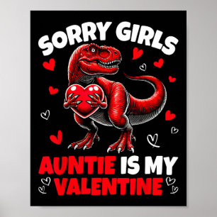 Poster Desculpe Meninas A Tia É Meu Dinossauro De Valenti