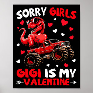 Poster Desculpe Meninas Gigi É Meu Dinossauro Monstro Do 