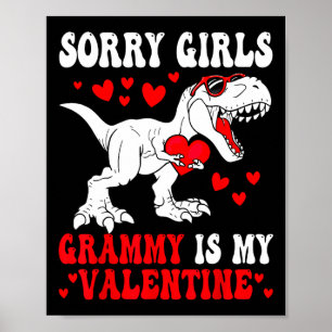 Poster Desculpe Meninas Grammy É Meu Dinossauro Do Dia Do