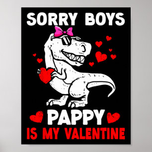 Poster Desculpe Meninos Papai É Meu Namorado Dinossauro F