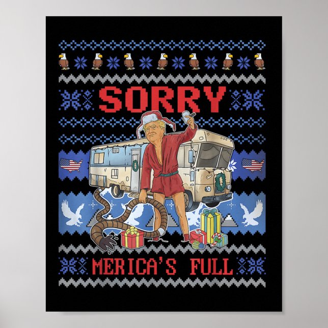 Poster Desculpe, Mericas, Cheio Engraçado. (Frente)