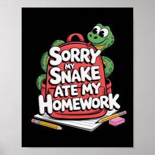 Poster Desculpe, Minha Cobra Comeu Meu Dever de Casa Volt