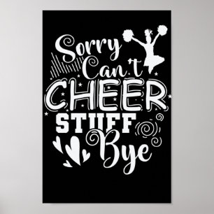 Poster Desculpe não poder animar coisas, Tchau Esporte U