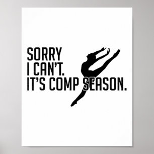 Poster Desculpe, não posso comp a temporada, Gilrs Comp D