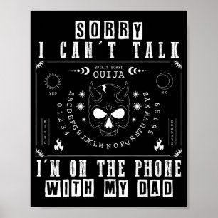 Poster Desculpe, não posso falar, estou ao telefone com a