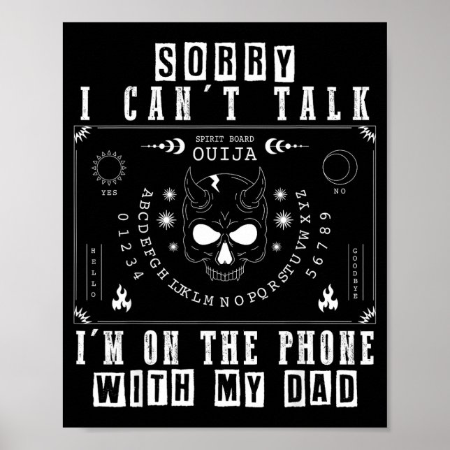 Poster Desculpe, não posso falar, estou ao telefone com a (Frente)