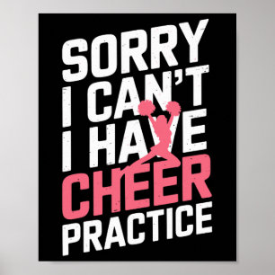 Poster Desculpe, não posso, tenho treino de cheer engraça