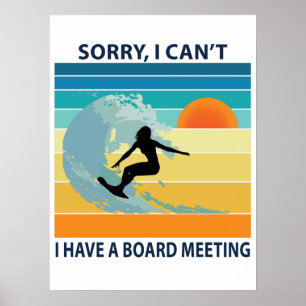 Poster Desculpe, não posso ter um Conselho com a surfista