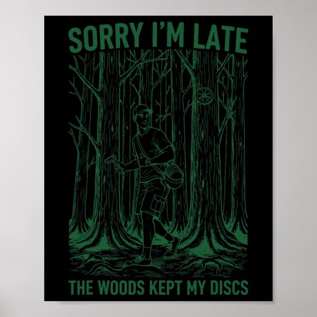 Poster Desculpe o Atraso A Floresta Ficou com Meus Discos (Frente)
