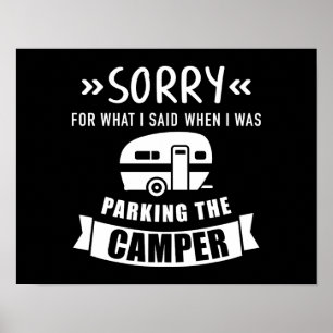 Poster Desculpe por ter acampado o trailer Caravan