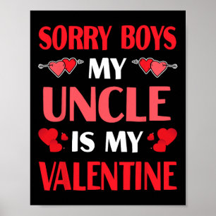 Poster Desculpe Rapazes Meu Tio É Meu Namorados Engraçado