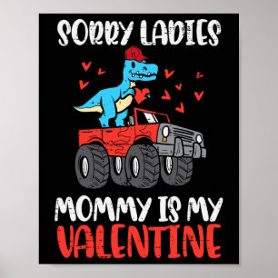 Poster Desculpe Senhoras Mãe Meu Caminhão Monstro do Dia
