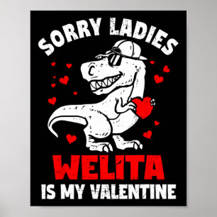 Poster Desculpe Senhoritas Welita É Meu Namorado Dinossau