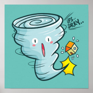 Poster Desculpe Tornado