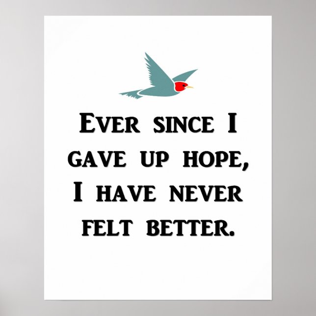 Pôster desde que eu desisti da esperança-eu-nunca-senti-l (Frente)