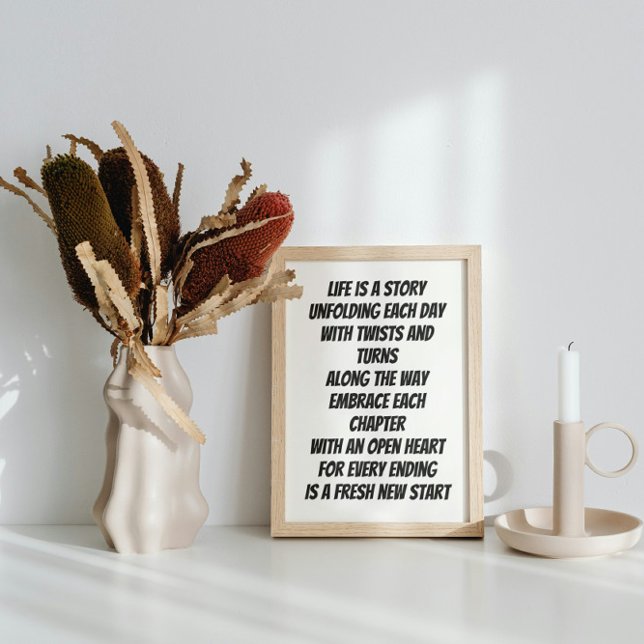 Poster Desdobrando mini poema inspiracional (Criador carregado)