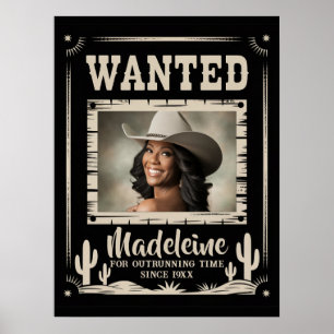 Poster Desejado Velho Oeste Selvagem Rústico País Diversã