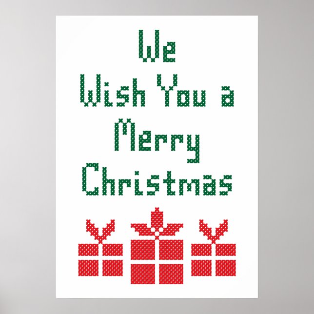 Poster Desejamos-lhe um Feliz Natal (Frente)
