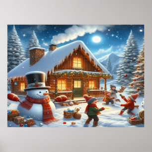 Poster Desejamos um feliz natal - O22