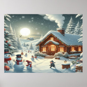 Poster Desejamos um feliz natal - O24