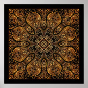 Poster Desejando para a mandala Home