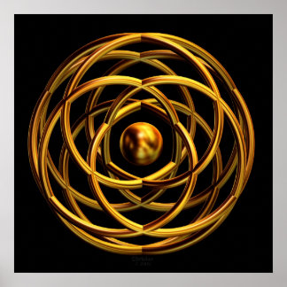 Pôster 'Desejos Entwinados por Ouro'