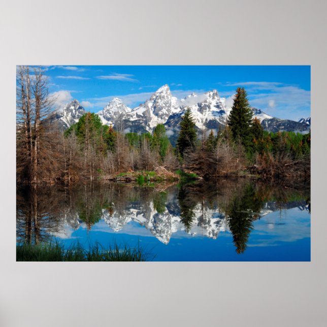 Pôster Desembarque de Schwabacher, Grand Teton (Frente)