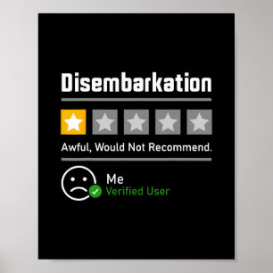 Poster Desembarque Terrível Não Recomendaria Homens Mulhe
