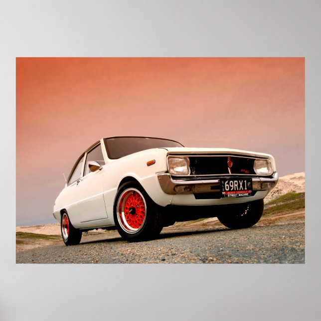 Pôster Desempenho do Mazda R100 Vintage em japonês (Frente)