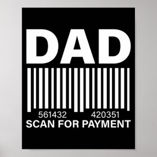 Poster Desempenho gráfico de pagamento de scan do pai mas