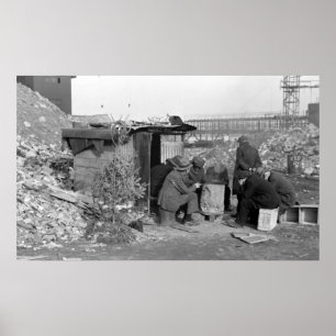 Pôster Desempregados & sem abrigo 1938