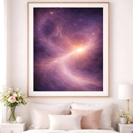 Poster Desenhados Juntos – Arte de Amor Celestial Sonhado
