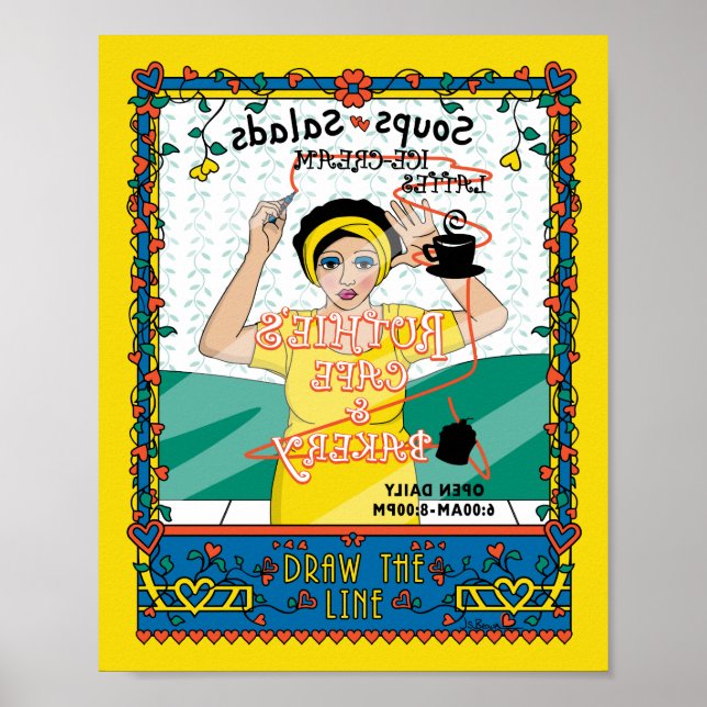 Pôster Desenhe a Linha_B_8x10 (Frente)