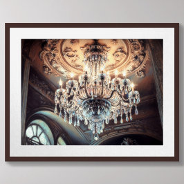 Poster Desenho a pastel de arquitetura Lustre Ornate