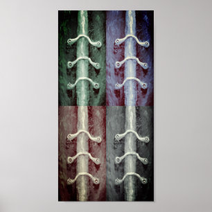 Poster Desenho abstrato das cores do minimalismo industri