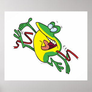 Poster desenho animado da linha de chegada do cruzamento