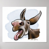 Desenho Animado de Burro Louco e Divertido