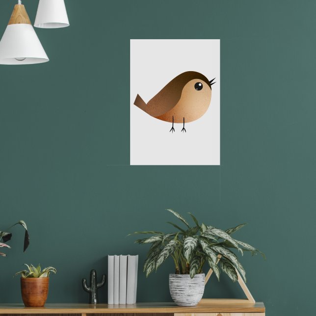 Poster Desenho animado de passarinho (Sala de Estar 1)