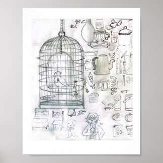 Poster Desenho, Arte, criativo, imaginação.