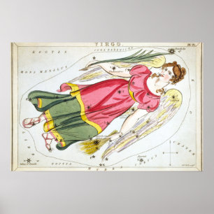 Poster Desenho Astrológico do Vírus